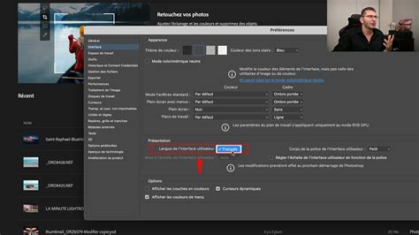 comment changer la langue dans photoshop cs6 .